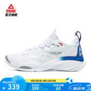 匹克態(tài)極音爆3.0籃球鞋實戰(zhàn)輕質(zhì)舒適包裹運動鞋耐磨緩震比賽球鞋 【女款】激流配色-大白/暗藍 40
