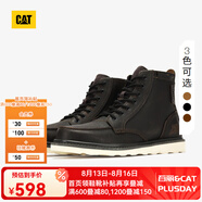 CAT卡特馬丁靴工裝鞋男鞋新復(fù)古回潮機(jī)車靴P7049/P712950/P712947 黑色P712947 40