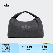 adidas「云朵包」牛仔風(fēng)大容量運(yùn)動(dòng)挎包女子阿迪達(dá)斯官方三葉草 黑色 NS