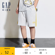 GAP【大小童同款】男幼大童夏季款撞色針織短褲466674