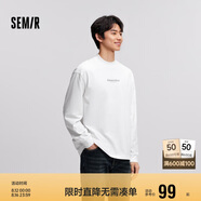 森馬長(cháng)袖T恤男冬季小高領(lǐng)打底衫印花內搭101724101101