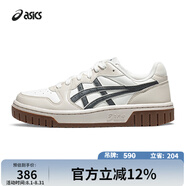 亞瑟士ASICS男女舒適運(yùn)動休閑鞋 COURT MZ 2.0 白色/米色/碳灰色 37 