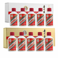 茅臺(tái)  茅臺(tái)53度飛天醬香型白酒  禮盒裝送禮收藏【婚宴喜酒】 53度 50mL 10瓶 金條+白條