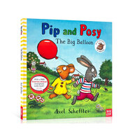 英文原版 Pip and Posy波西和皮普全套10冊小小聰明豆 名家繪本Axel Scheffler與咕嚕牛繪者兒童啟蒙The Snowy Day【送音頻】 波西和皮普：大氣球
