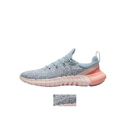 赤足5.0跑步鞋輕男鞋夏季透氣慢跑鞋軟底網(wǎng)面鞋女子舒適運動(dòng)鞋 淺藍桔_赤足5.0三代 42