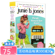 朱尼瓊斯系列1-4冊(cè)禮盒裝 英文原版 Junie B. Jones First Boxed Set Ever兒童初級(jí)章節(jié)橋梁書 插圖小說(shuō)Barbara Park Set Ever 1-4 初級(jí)橋梁書 