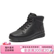 暇步士（Hush Puppies）商場同款冬新款簡約舒適男休閑低靴 黑色 38