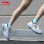 李寧（LI-NING）越影系列跑鞋男鞋春季透氣跑步鞋輕便軟底緩震運(yùn)動(dòng)鞋專(zhuān)業(yè)鞋子耐磨 越影4-標(biāo)準(zhǔn)白-女 38