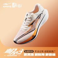 鴻星爾克（ERKE）極風(fēng)3.0男體考體測(cè)運(yùn)動(dòng)鞋場(chǎng)地訓(xùn)練跑步鞋減震男女鞋子輕便跑鞋 金鯉附體-微晶白/正黑【男】 43