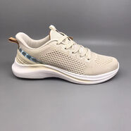 酷奇豪金貝勒品牌單網(wǎng)鏤空內防沙石網(wǎng)鞋休閑鞋男韓版透氣百搭網(wǎng)面跑步鞋 金貝勒10507米色 39