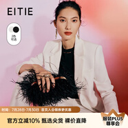 愛特愛（EITIE）挺括干練精致利落純色西裝外套顯瘦通勤春季新款6903601 亮白10 L 165