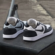 耐克（NIKE）男鞋士 25秋季新款運動鞋子男小白鞋低幫休閑鞋子耐磨透氣板鞋男 【簡版空軍】熱銷-黑白熊貓/曬圖退10 42 （內(nèi)長265mm）