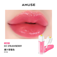 AMUSE唇釉 | 張元英同款 韓國amuse小雛菊露水唇釉新款水光鏡面唇彩 05 STRAWBERRY爆汁草莓色