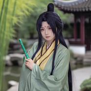 玩家小將東方淮竹cos服狐妖小紅娘cos服竹業(yè)篇古裝cosplay動(dòng)漫男女全套 全套+黑色假發(fā) L