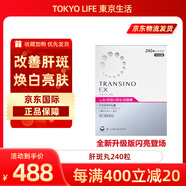 日本原裝進口TRANSINO祛斑丸美白丸240粒肝斑淡斑曬后修護美白全身改善肝斑黃褐斑改善藥 1盒