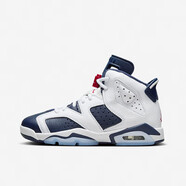 耐克（NIKE）青少年系列Air Jordan 6 AJ6運動籃球鞋 384665-164 白藍(lán) 36.5碼 