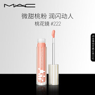 M.A.C魅可新品反光鏡唇蜜唇釉#222桃花鏡 保濕滋潤顯色生日禮物送女友