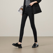 逸陽(yáng)牛仔鉛筆褲女2025年秋季新款小腳褲子 黑色-加長(cháng)（166cm以上） 29
