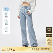 ONLY顯瘦直筒褲牛仔褲女|124232025 J32210洗水牛仔藍 SS 