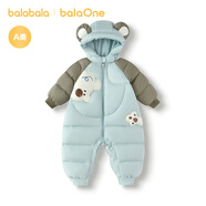 巴拉巴拉balaOne童裝兒童羽絨服連體衣2025冬裝哈衣爬服萌趣208425120204