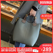 viney輕奢水桶包包女包牛皮手提斜挎包品牌生日七夕情人節禮物送女友 【杏仁綠】送老婆實(shí)用高級感大容量通勤單肩包