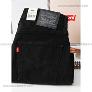 Levi'sLevis李維斯527黑色牛仔褲男士休閑百搭低腰微喇長褲新品 黑色 33 WL32
