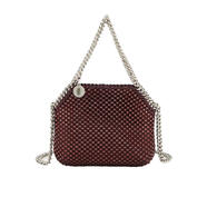 絲黛拉麥卡妮（Stella McCartney）女包水晶網(wǎng)眼箱包皮具Falabella鉆石切割鏈條單肩斜挎包通勤 多色 均碼