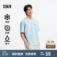 森馬（Semir）[涼感抗菌吸濕速干]遮熱短袖T恤男t25春夏新款印花109925100102