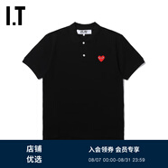 PLAY COMME DES GARCONSCDG IT 川久保玲2024秋男polo衫愛心刺繡 001/黑色 M