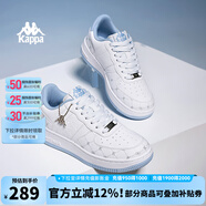 KAPPA男鞋板鞋男2025夏季新款小白鞋子男款情侶跑步鞋百搭休閑運(yùn)動(dòng)鞋 經(jīng)典白/冰山藍(lán)(女款） 38 (235mm)