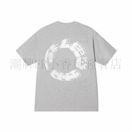 AFGK25SS美式幻影環(huán)形LOGO短袖T恤夏季男女休閑國潮情侶半袖體恤 灰色 現(xiàn)貨 M