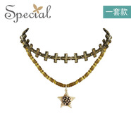 special多層疊戴輕奢小眾設(shè)計(jì)輕奢項(xiàng)鏈鎖骨鏈長(zhǎng)鏈女2025新款禮物 復(fù)古金一套款