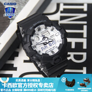 卡西歐（CASIO）【七夕禮物】男手表G-SHOCK黑武士悟空黑金潮流時尚運動電子表 GA-700WD-1APR個性黑白