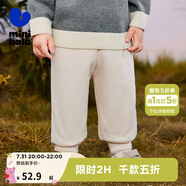 迷你巴拉【蹦蹦褲】褲子冬新款加絨保暖抑菌長(zhǎng)褲 淺卡其50311 90 cm