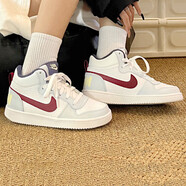 耐克（NIKE）板鞋女鞋25秋季Court Borough中幫復古休閑鞋輕便透氣運動(dòng)鞋 FV8122-161 36
