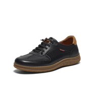暇步士（Hush Puppies）2025春新款百搭德訓(xùn)鞋男休閑鞋B5L20AM5 黑色 41