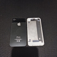 紅蘋果 RED APPLE蘋果4手機(jī)4s后蓋8成新以上非全新iphone4s5/5s后 蘋果4s白色后蓋8成新