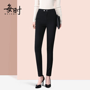 每時(shí)褲子女春秋季魔術(shù)褲女外穿打底褲修身小腳褲顯瘦鉛筆褲6188黑M