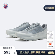 蓋世威（K·SWISS）【秀場同款】運動鞋男鞋夏季網(wǎng)面透氣新款時尚潮流休閑跑鞋9272 017寂靜灰/極致灰/溫布爾登白 42