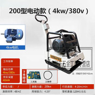 廣聚樂(lè )C90T型汽油震動(dòng)平板夯地基地平夯實(shí)機壓實(shí)機沖擊夯小型電動(dòng)打夯機 200型電動(dòng)款(三相電)