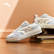 安踏（ANTA）982板鞋女2025冬季新款厚底低幫撞色小白運動休閑鞋 霜塔灰/象牙白/藕灰-5 36 (女5.5)