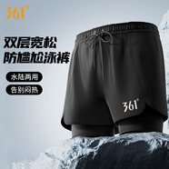 361°泳褲男士防尷尬寬松速干游泳褲大碼平角沙灘褲溫泉游泳裝備