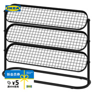 宜家（IKEA）ALGANAS艾佳奈斯鞋架簡(jiǎn)易門(mén)口家用多層室內鞋架子 鞋架黑色