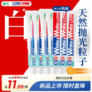 獅王W&W進(jìn)口美白牙膏沁涼柑橘150g*6大白管牙膏亮白護(hù)齦含氟