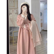 內蒙鄂爾多斯市產(chǎn)羊毛燕麥色雙面羊絨大衣女小個(gè)子2025秋冬季新款 粉色90白鴨絨加厚 粉色90白鴨絨加厚 XS .(105斤以下)