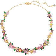 凱特·絲蓓（Kate Spade）女士多色花朵造型吊墜項(xiàng)鏈時(shí)尚百搭商務(wù)休閑禮品婚慶首飾 initial