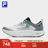 斐樂（FILA）官方男鞋NUVOLE JOG路跑鞋2025夏新款柔云健步鞋運(yùn)動鞋 白中白-OM 42