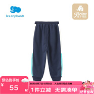 麗嬰房麗嬰房兒童褲子年秋裝新款男女童寶寶多色拼接百搭運動休閑褲 藏青色 110 CM/4歲