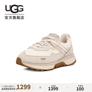 UGG春季新款男士時(shí)尚舒適輕便簡約低幫厚底復(fù)古老爹休閑鞋1167070 CERA | 陶土褐白色 42
