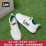 Lee/Modern 男鞋夏季新款男士休閑鞋時尚厚底板鞋舒適百搭鞋子男潮鞋 綠色 【沖孔透氣款】 40 【偏大/請拍小一碼】